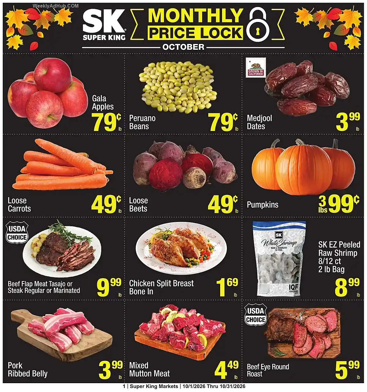 Monthly Price Lock (10/1/26 - 10/31/26) - Page 1 Monthly Price Lock (10/1/26 - 10/31/26) - Page 1
