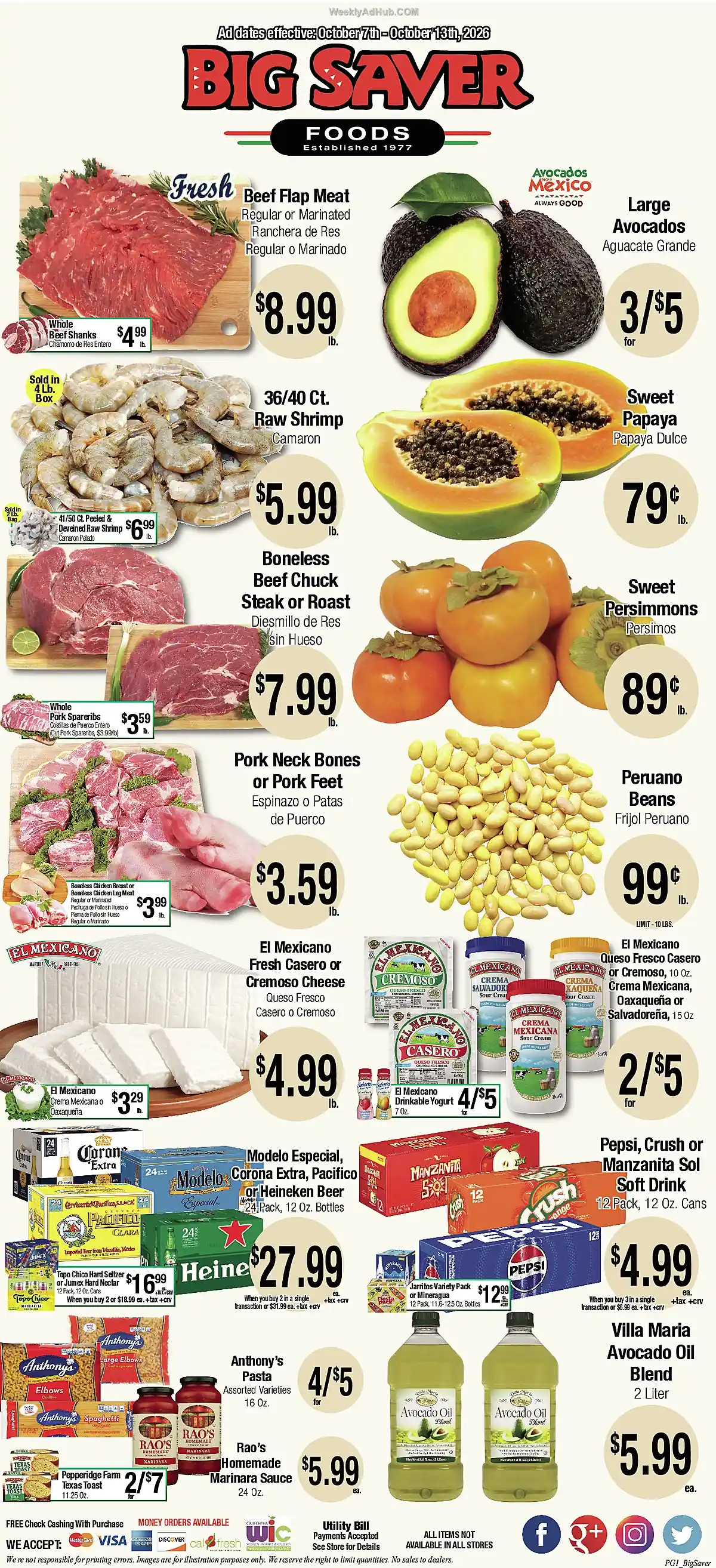 Big Saver Foods Ad This Week (10/7/26 - 10/13/26) - Page 1 Big Saver Foods Ad This Week (10/7/26 - 10/13/26) - Page 1