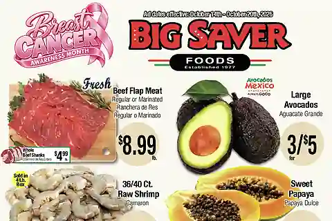 Big Saver Foods Weekly Ad (10/14/26 - 10/20/26)