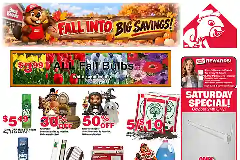 Busy Beaver Weekly Ad (10/21/26 - 11/3/26) Preview