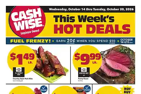 Cash Wise Ad (10/14/26 - 10/20/26) Weekly Flyer