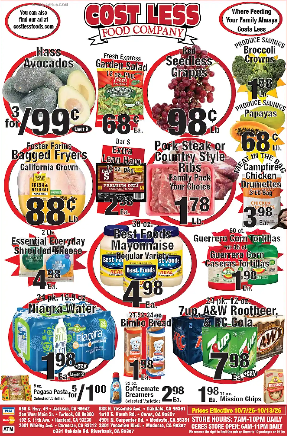 Cost Less Foods Ad This Week (10/7/26 - 10/13/26) - Page 1