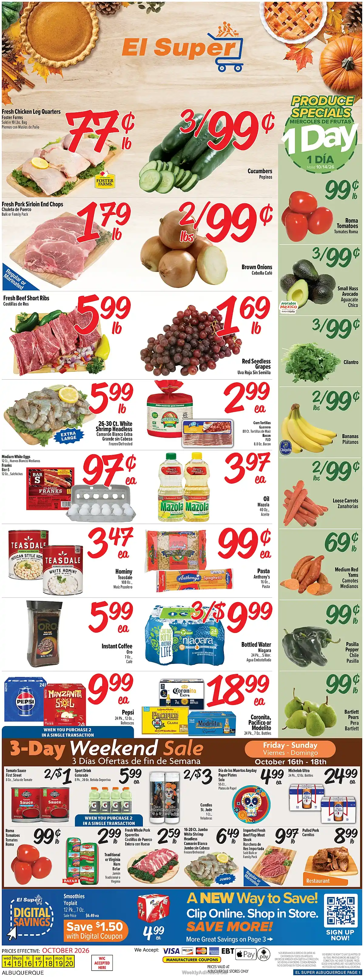 El Super Ad This Week (10/14/26 - 10/20/26) - Page 1 El Super Ad This Week (10/14/26 - 10/20/26) - Page 1