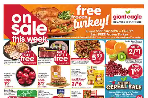 Giant Eagle Weekly Ad (10/15/26 - 10/21/26)