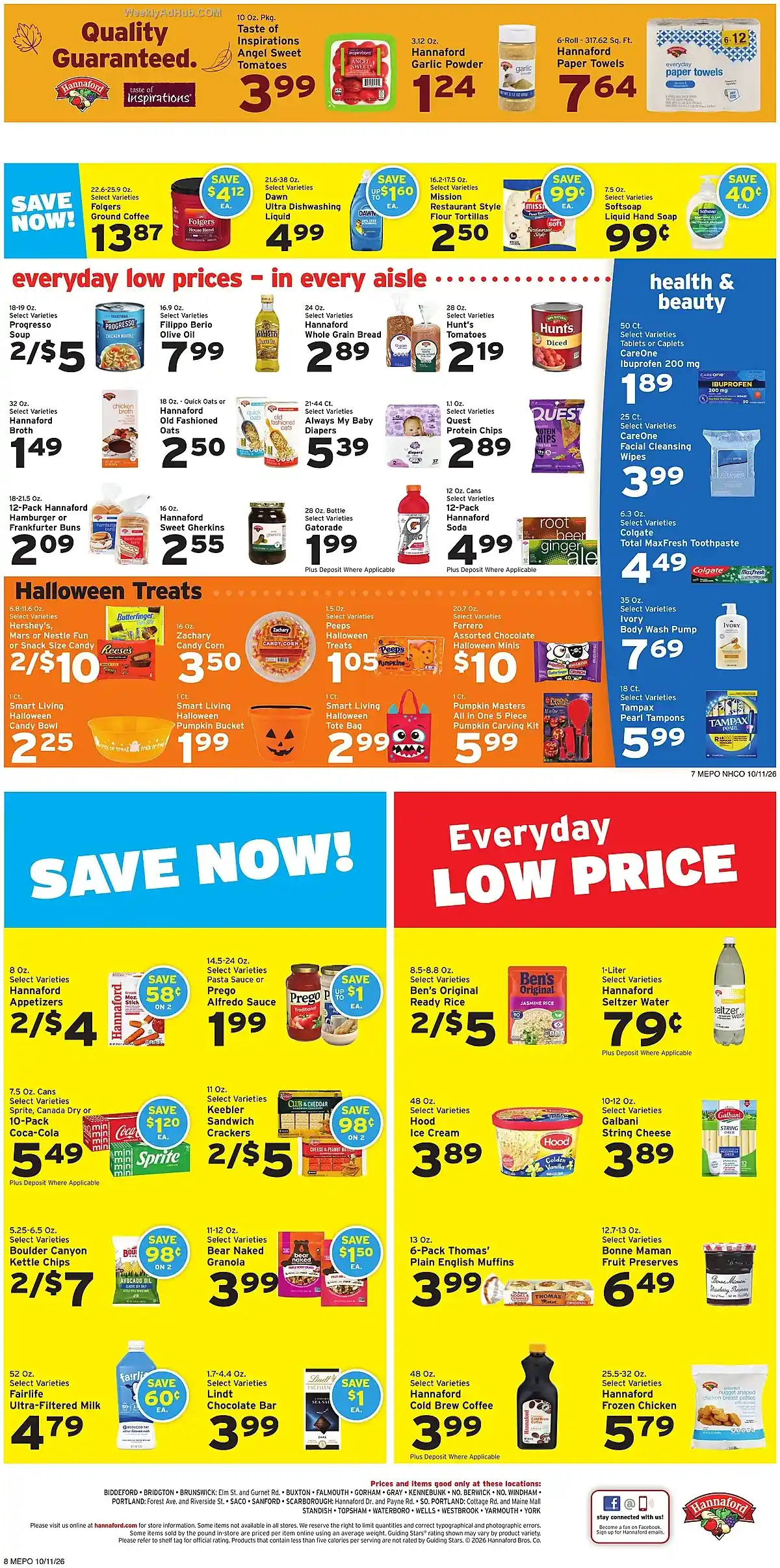 Hannaford Ad This Week (10/11/26 - 10/17/26) - Page 4 Hannaford Ad This Week (10/11/26 - 10/17/26) - Page 4