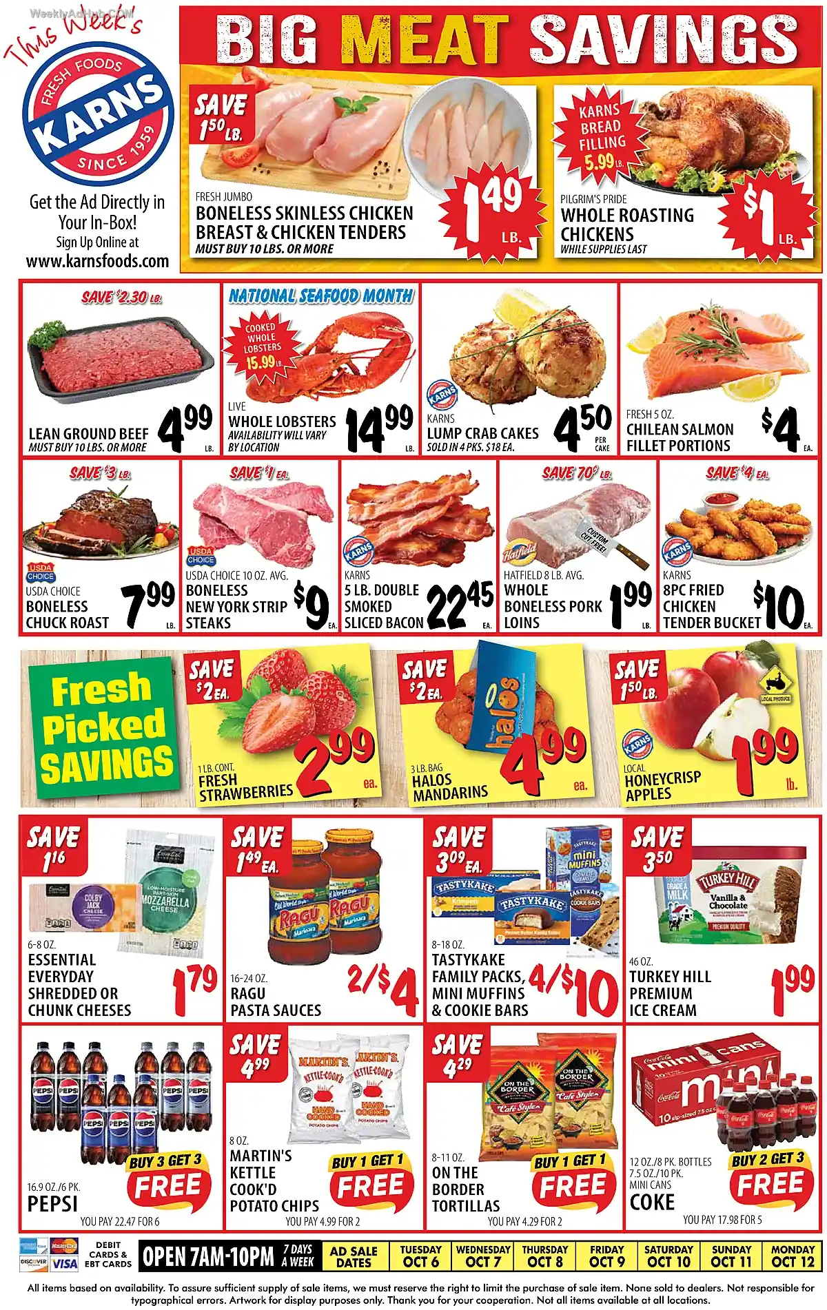 Karns Foods Ad This Week (10/6/26 - 10/12/26) - Page 1