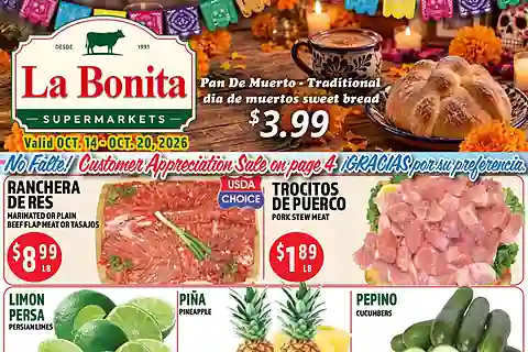 La Bonita Weekly Ad (10/14/26 - 10/20/26)
