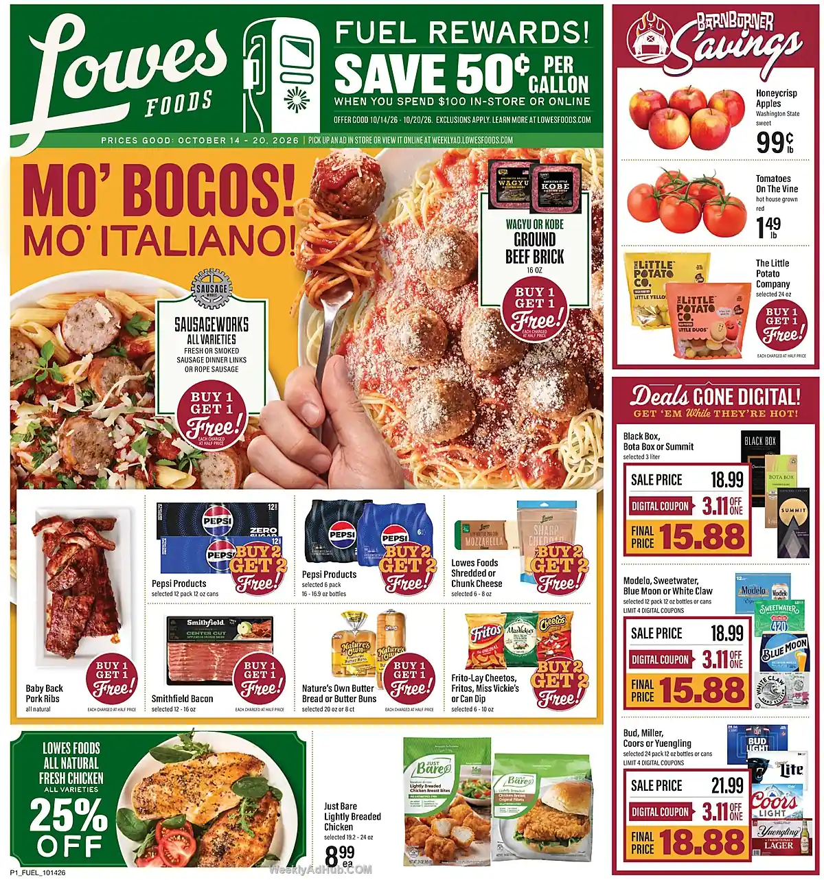 Lowes Foods Ad This Week (10/14/26 - 10/20/26) - Page 1