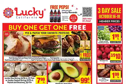 Lucky Supermarkets Weekly (10/14/26 - 10/20/26) Ad