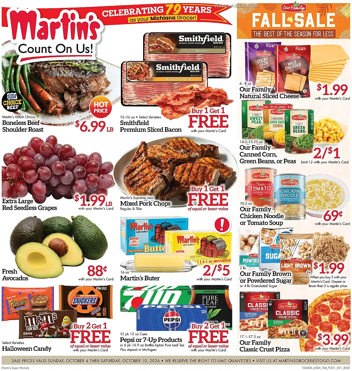 Martins Super Markets Ad This Week (10/4/26 - 10/10/26) - Page 1 Martins Super Markets Ad This Week (10/4/26 - 10/10/26) - Page 1