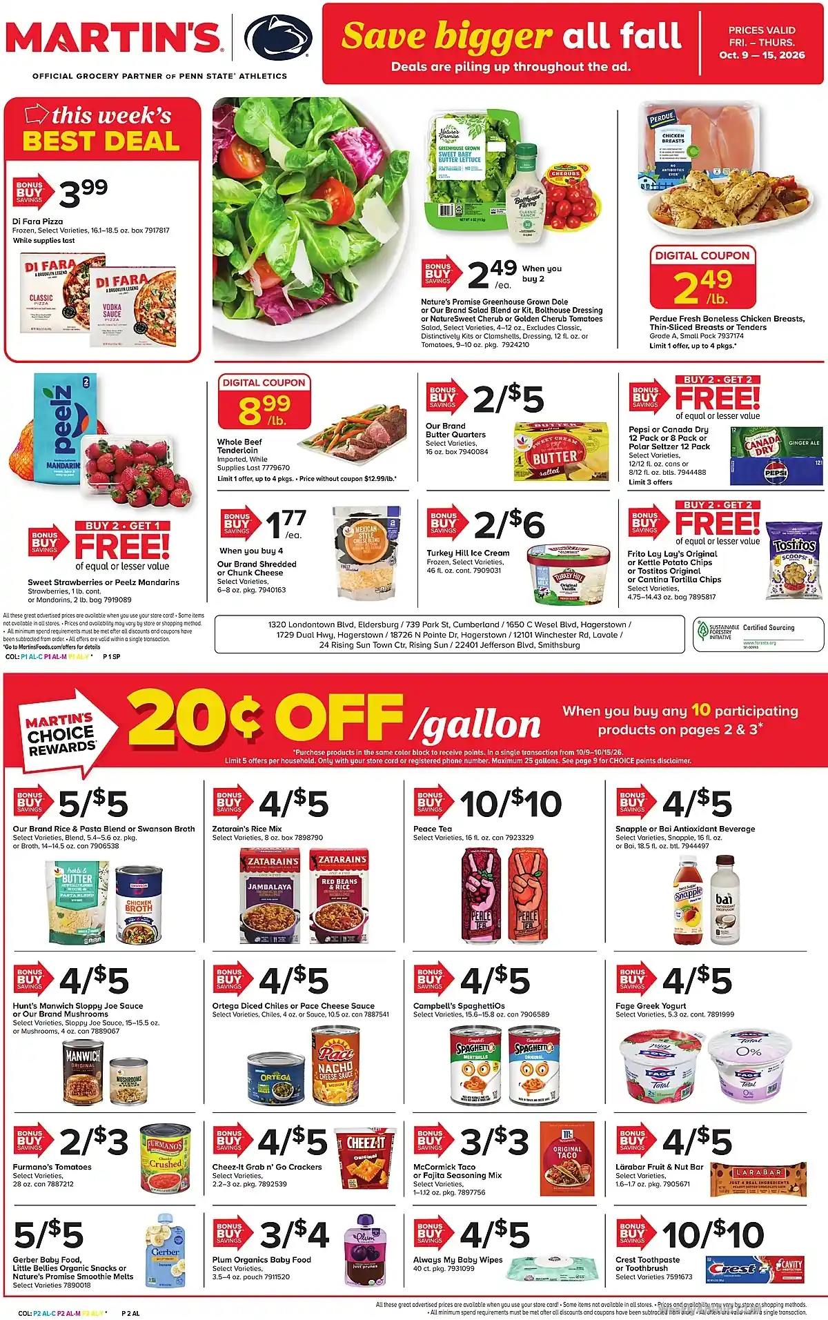 Martin's Foods Ad This Week (10/9/26 - 10/15/26) - Page 1 Martin's Foods Ad This Week (10/9/26 - 10/15/26) - Page 1