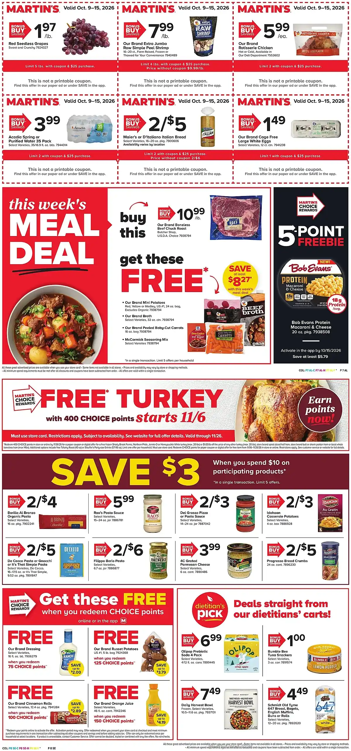 Martin's Foods Ad This Week (10/9/26 - 10/15/26) - Page 3 Martin's Foods Ad This Week (10/9/26 - 10/15/26) - Page 3