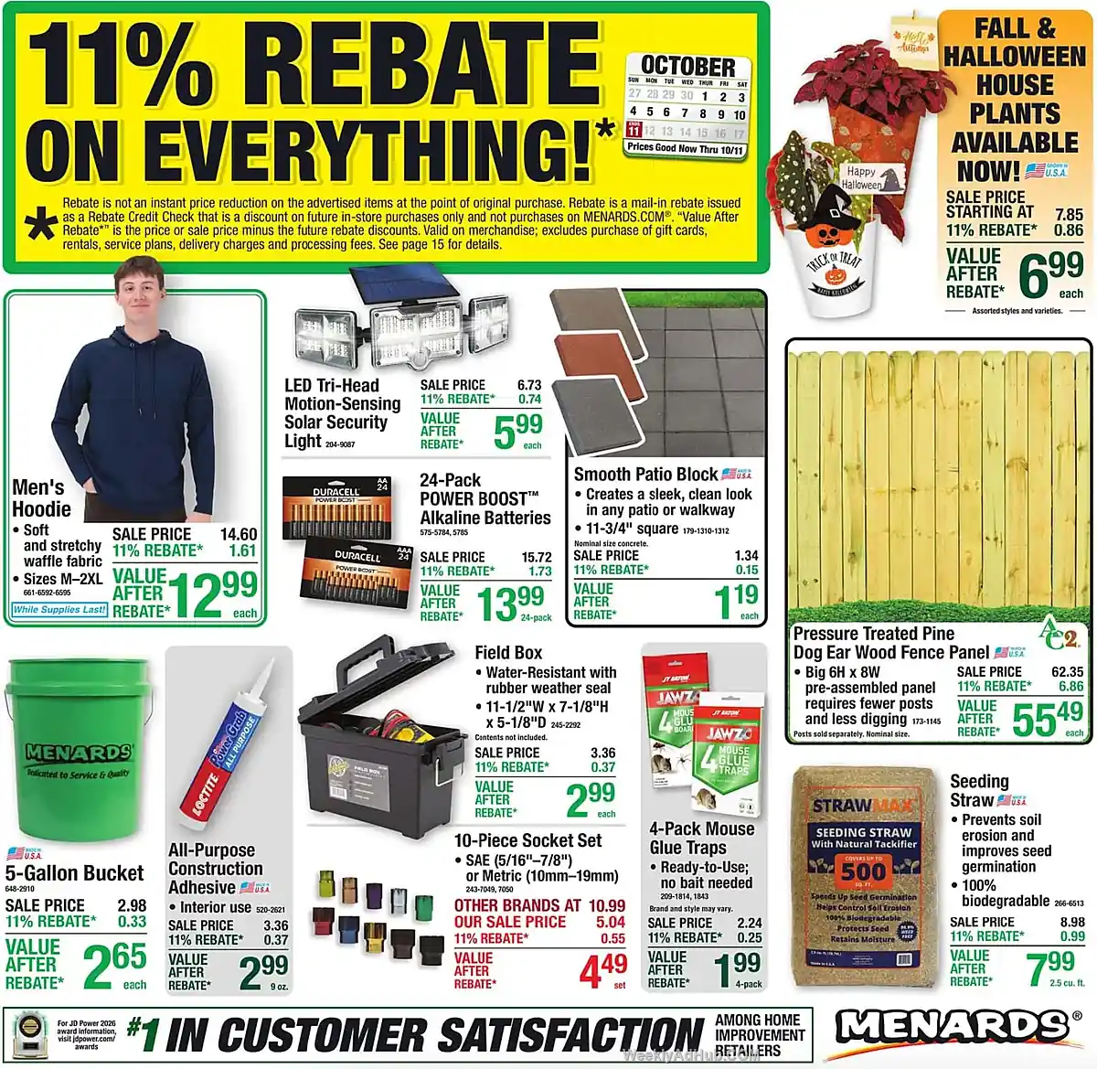 Menards Ad This Week (10/1/26 - 10/11/26) - Page 1