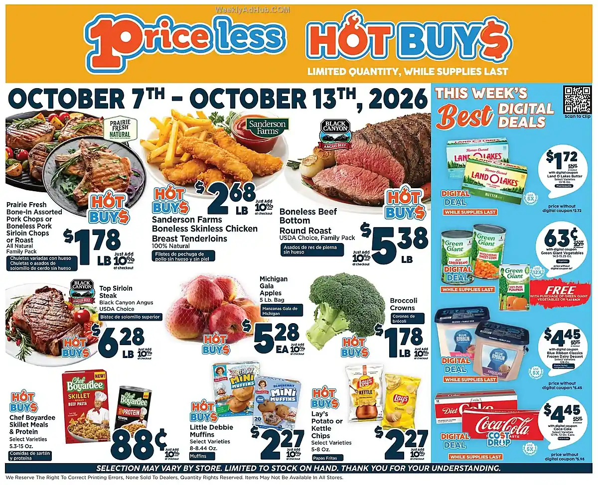 Price Less Iga Ad This Week (10/7/26 - 10/13/26) - Page 1 Price Less Iga Ad This Week (10/7/26 - 10/13/26) - Page 1