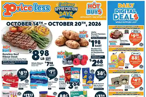 Price Less Iga Weekly Ad (10/14/26 - 10/20/26)