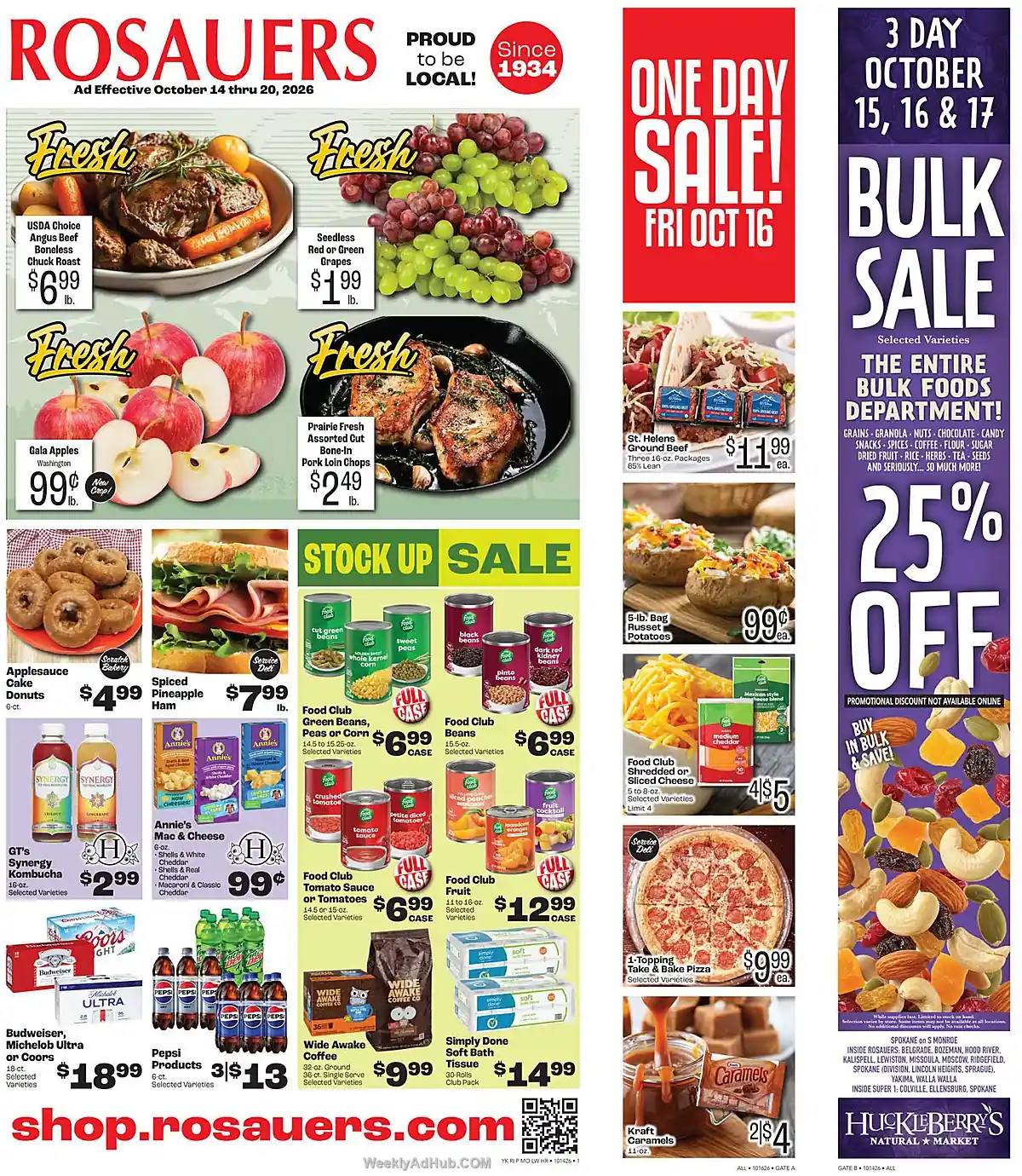 Rosauers Ad This Week (10/14/26 - 10/20/26) - Page 1