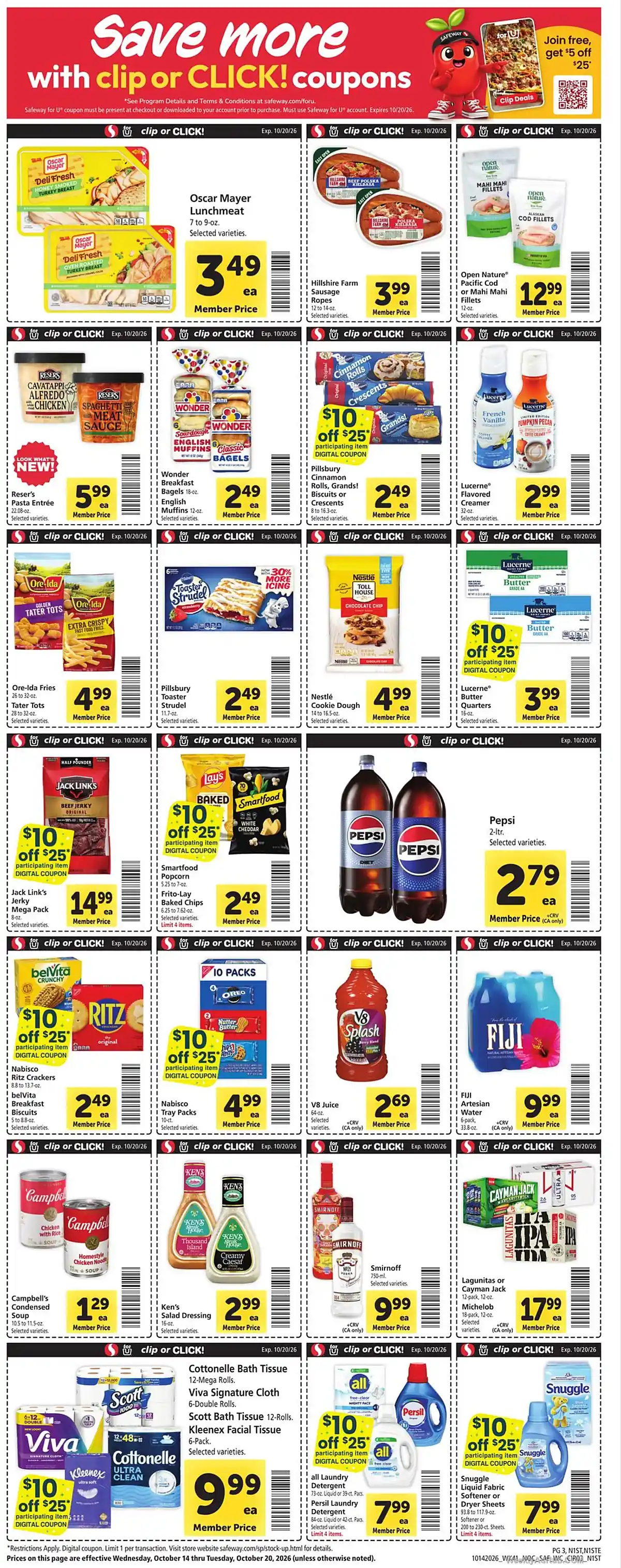 Safeway Ad This Week (10/14/26 - 10/20/26) - Page 3 Safeway Ad This Week (10/14/26 - 10/20/26) - Page 3