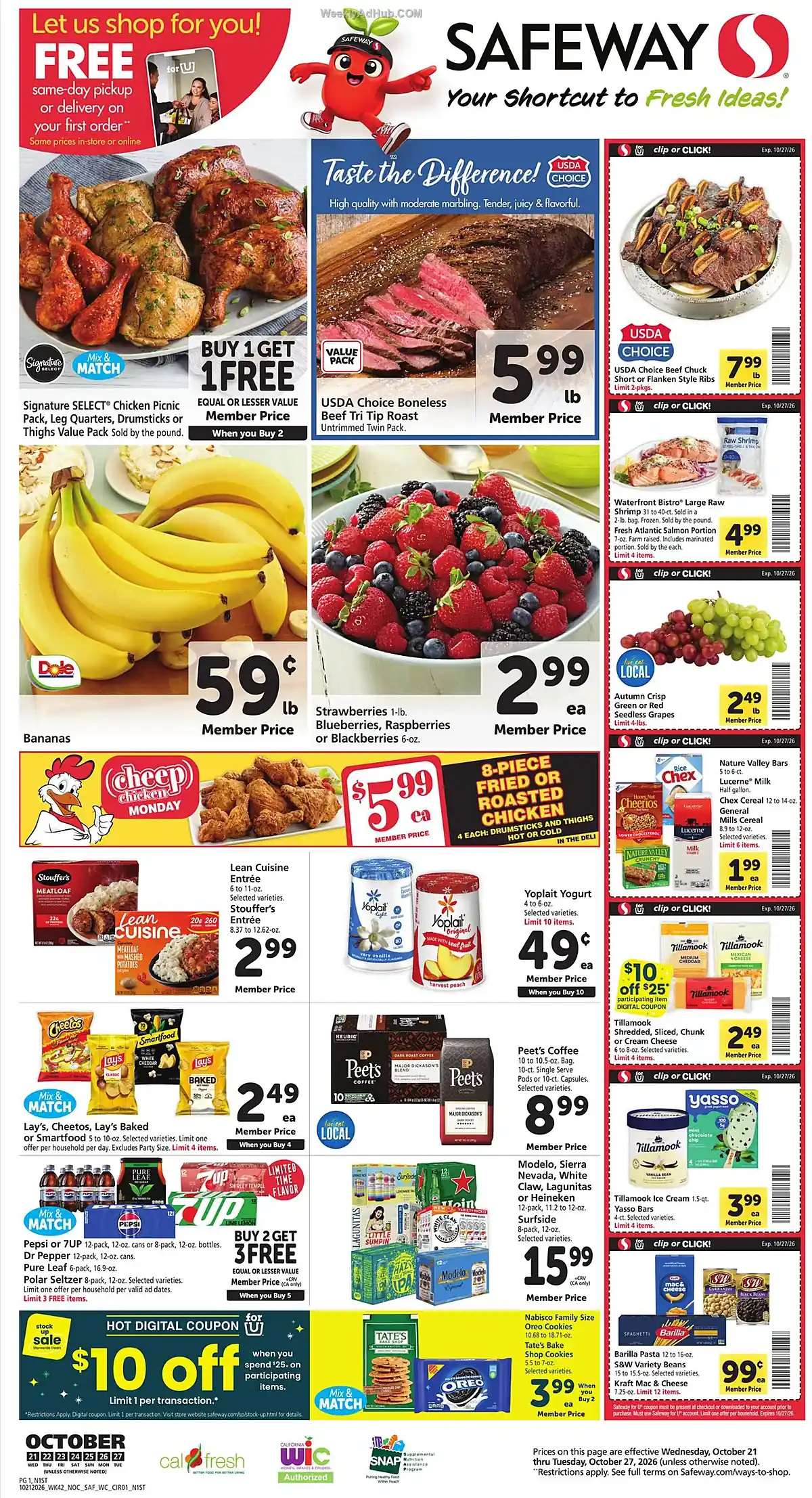 Safeway Ad Next Week (10/21/26 - 10/27/26) Preview - Page 1