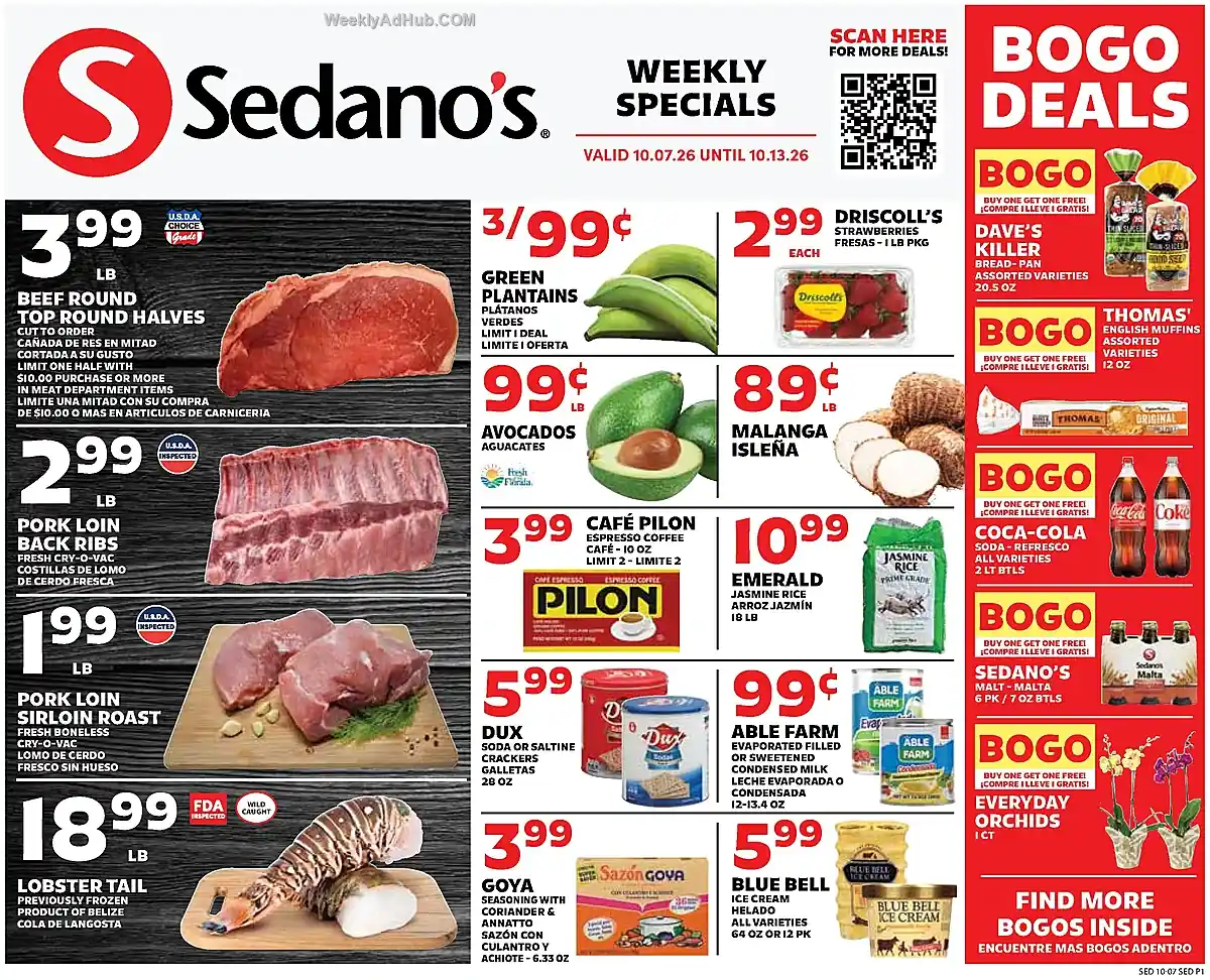 Sedano's Ad This Week (10/7/26 - 10/13/26) - Page 1 Sedano's Ad This Week (10/7/26 - 10/13/26) - Page 1