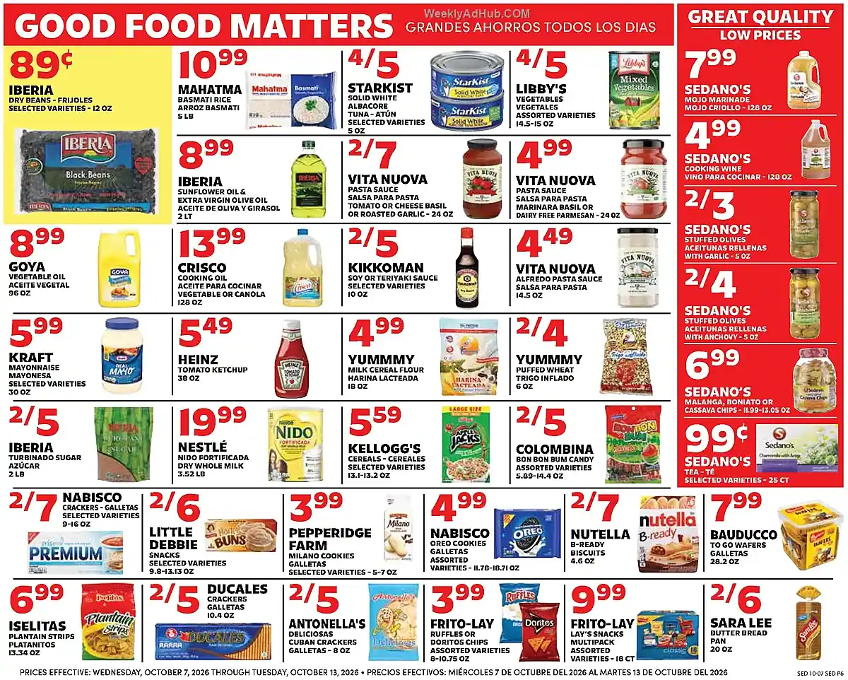 Sedano's Ad This Week (10/7/26 - 10/13/26) - Page 6