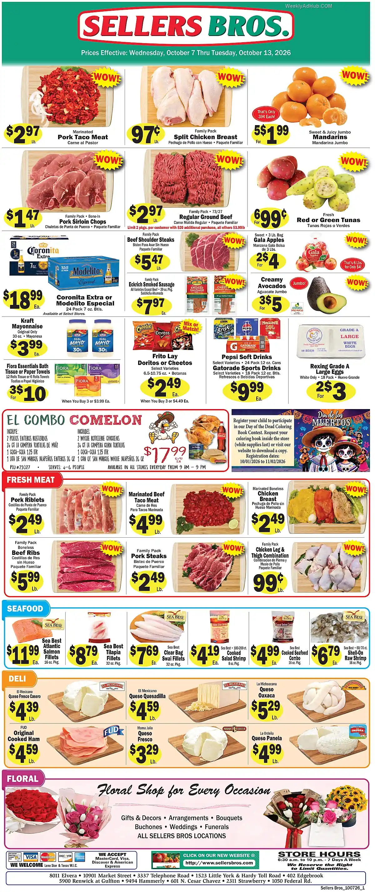 Sellers Bros. Ad This Week (10/7/26 - 10/13/26) - Page 1 Sellers Bros. Ad This Week (10/7/26 - 10/13/26) - Page 1