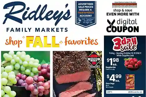 Ridley's Weekly Ad (10/20/26 - 10/26/26) Preview!