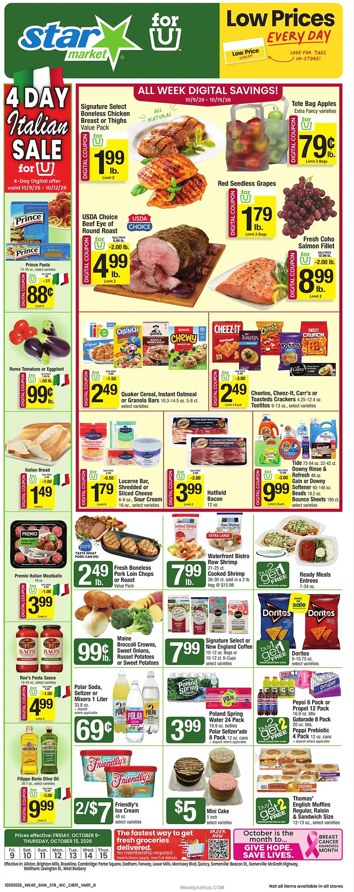 Star Market Ad This Week (10/9/26 - 10/15/26) - Page 1