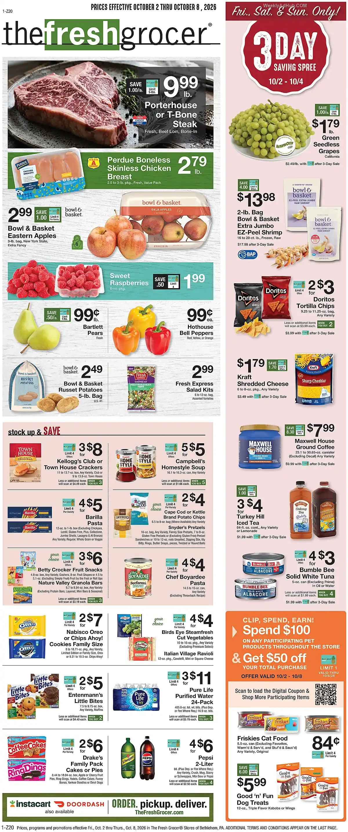 The Fresh Grocer Ad This Week (10/2/26 - 10/8/26) - Page 1 The Fresh Grocer Ad This Week (10/2/26 - 10/8/26) - Page 1