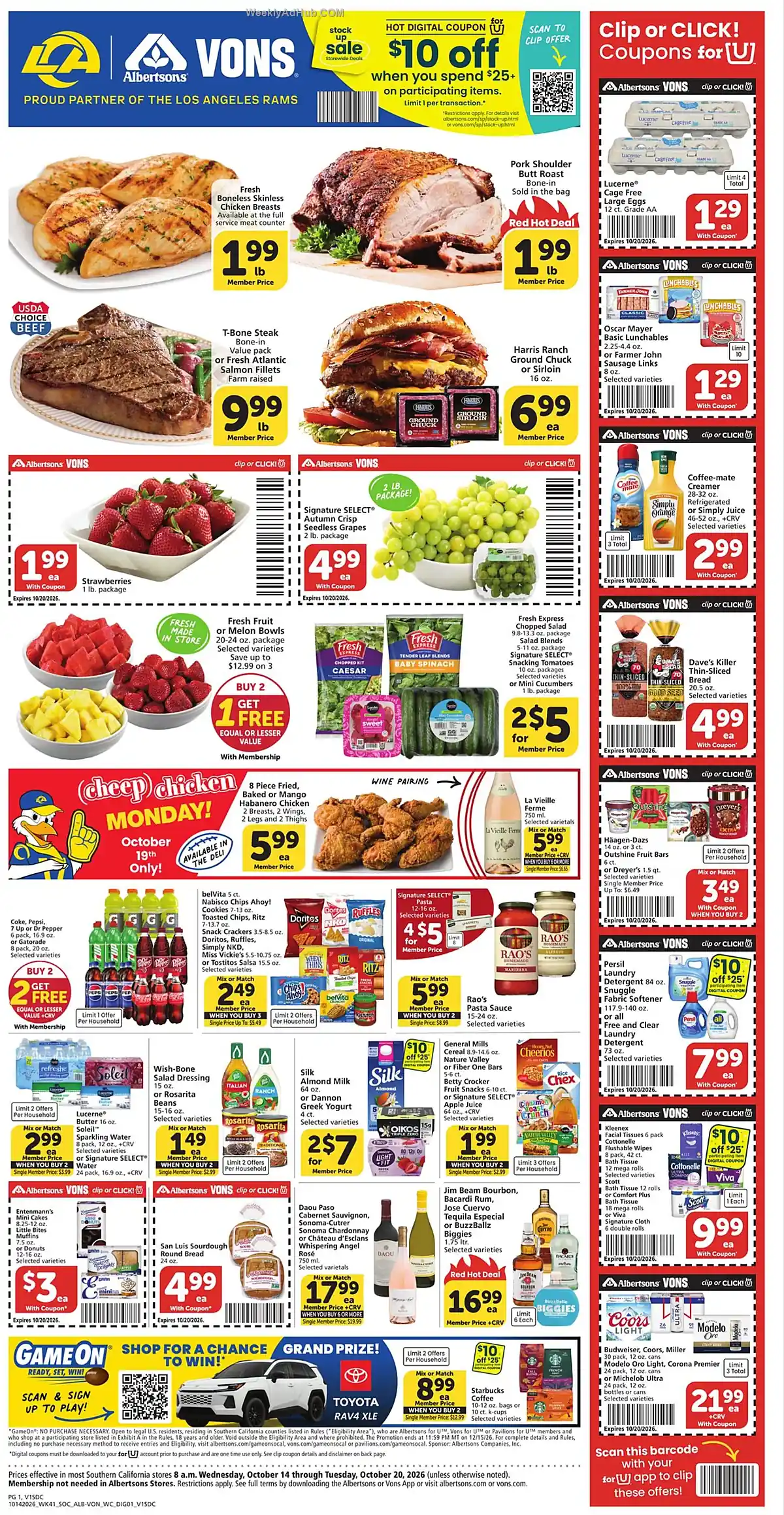 Vons Ad This Week (10/14/26 - 10/20/26) - Page 1 Vons Ad This Week (10/14/26 - 10/20/26) - Page 1