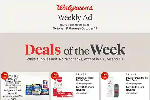 Walgreens Weekly (10/18/26 - 10/24/26) Ad Preview
