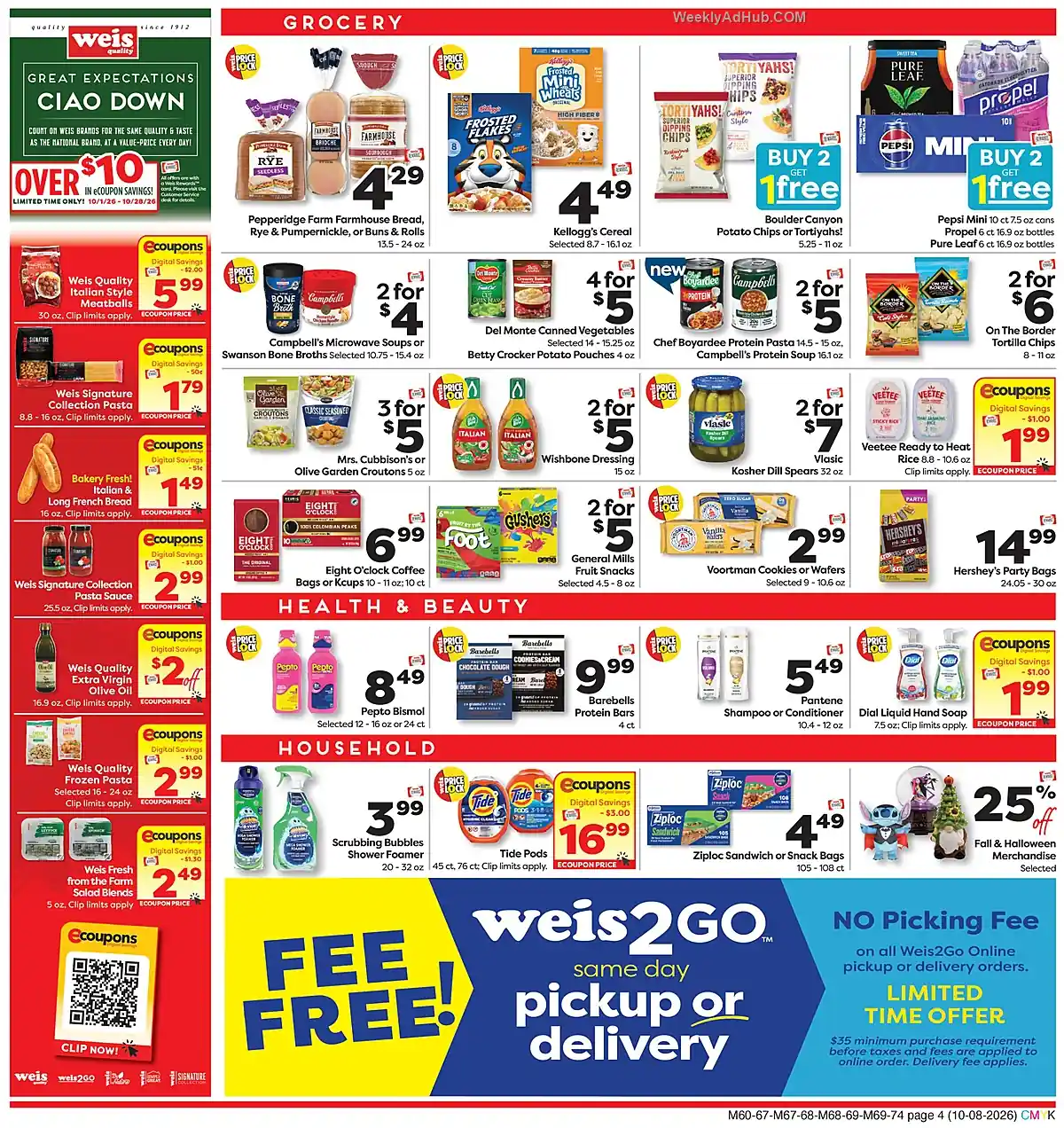Weis Markets Ad This Week (10/8/26 - 10/14/26) - Page 4 Weis Markets Ad This Week (10/8/26 - 10/14/26) - Page 4