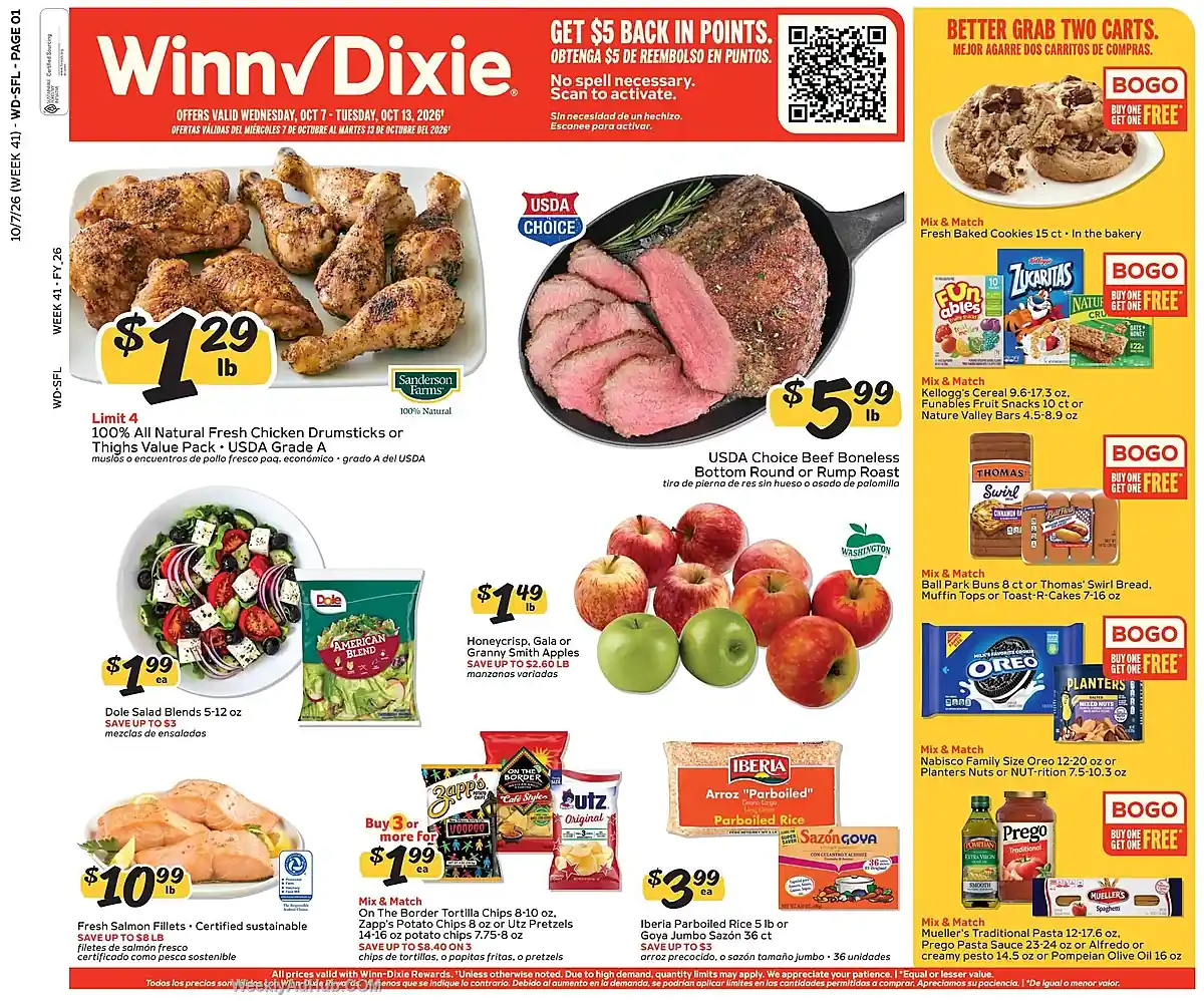 Winn Dixie Ad This Week (10/7/26 - 10/13/26) - Page 1