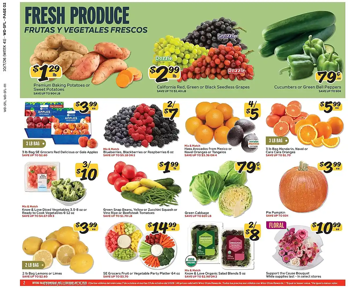 Winn Dixie Ad This Week (10/7/26 - 10/13/26) - Page 2