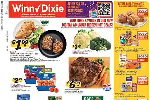 Winn Dixie Ad (10/14/26 - 10/20/26) Weekly Flyer