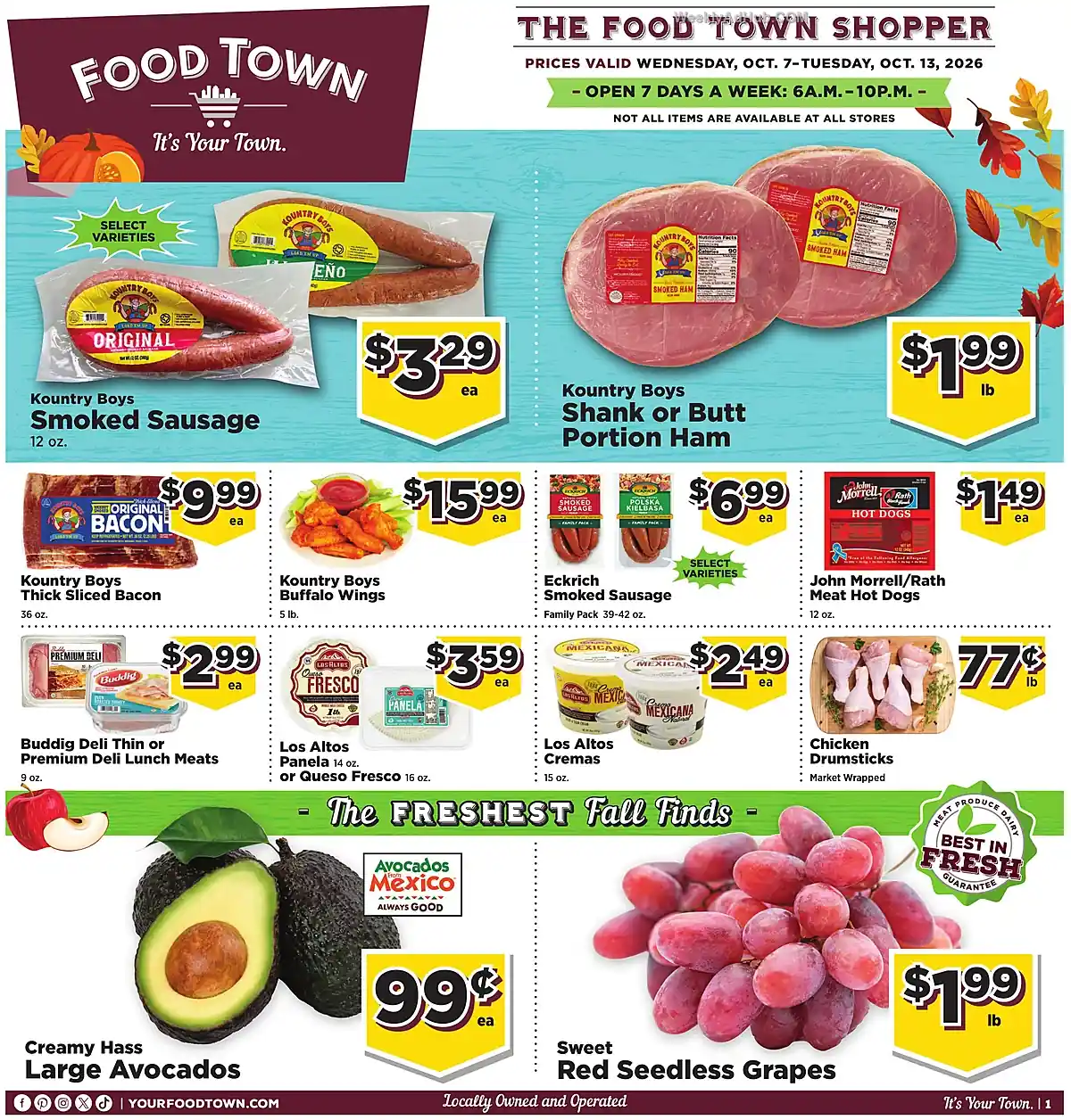 Food Town Ad This Week (10/7/26 - 10/13/26) - Page 1 Food Town Ad This Week (10/7/26 - 10/13/26) - Page 1